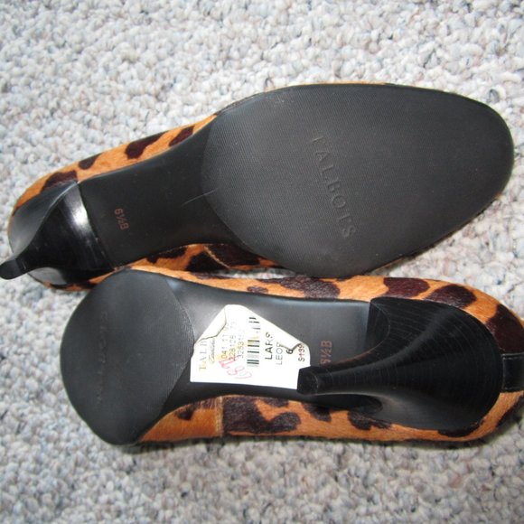 Talbot's LARS9 Calf Hair Leopard Heels - Picture 3 of 10